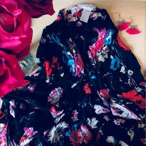 Free People Floral Kimono
